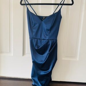 Windsor Strapless Navy Dress